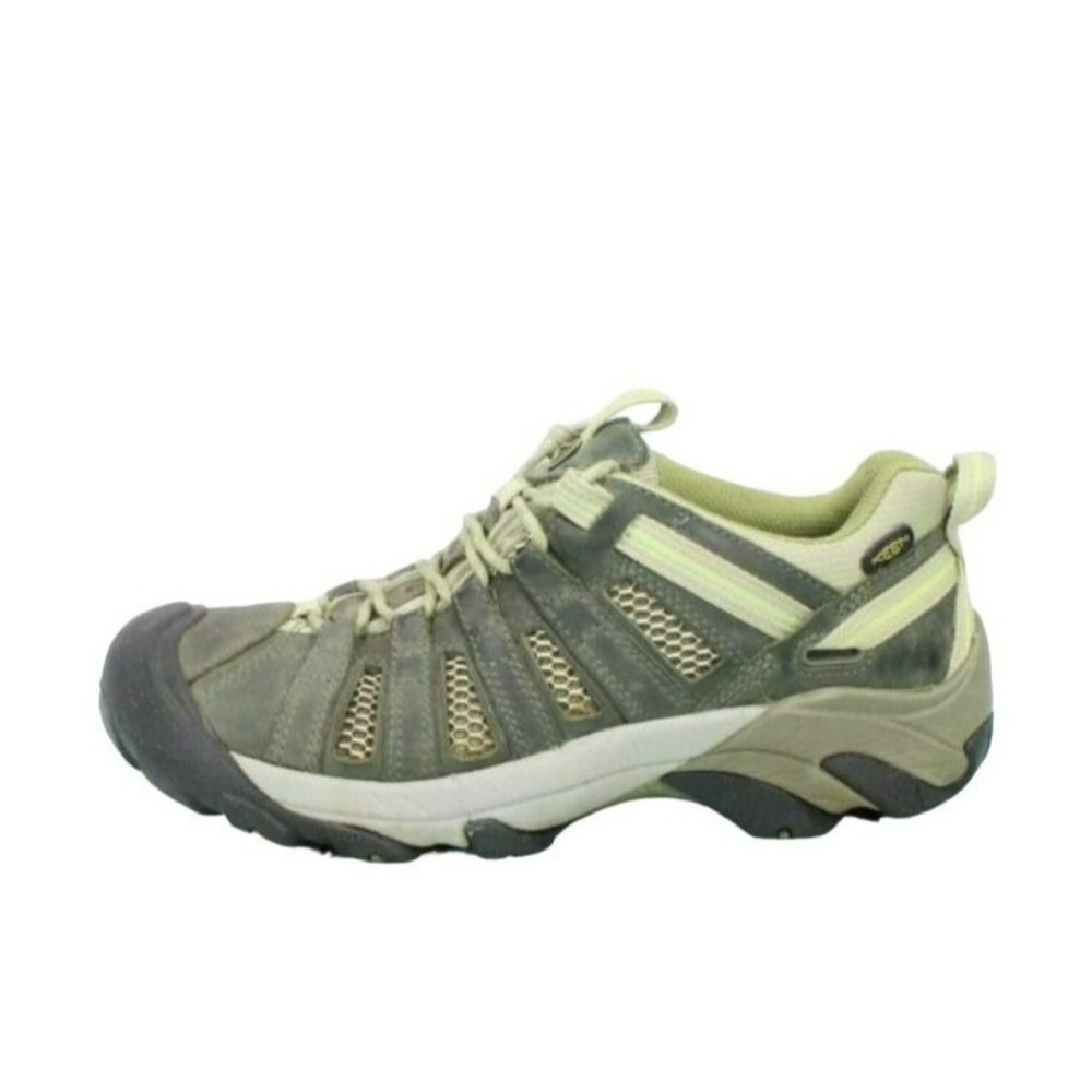 Keen Green Leather Lace Up Rugged Hiking Sneakers Shoes Size 7.5 - Picture 1 of 9